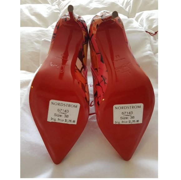 Nwt. Christian Louboutin stiletto graffiti multicolor,side zipper leather boot - Picture 6 of 8